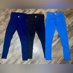 Born primitive leggings 3 pair navy black royal blue size small